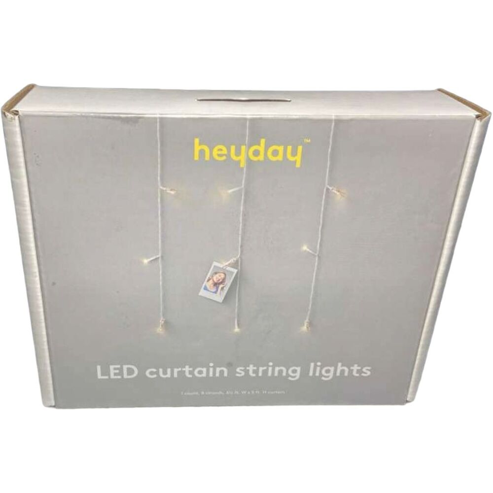 heyday String Lights Curtain Rose Gold – USB LED Fairy Backdrop Decor, 6.5ft New